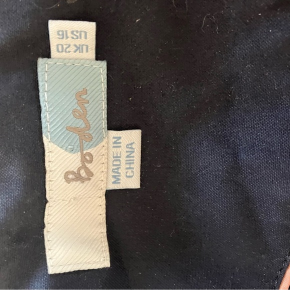 Boden Waxed Moto Jacket Leather Size 14 - Picture 5 of 6